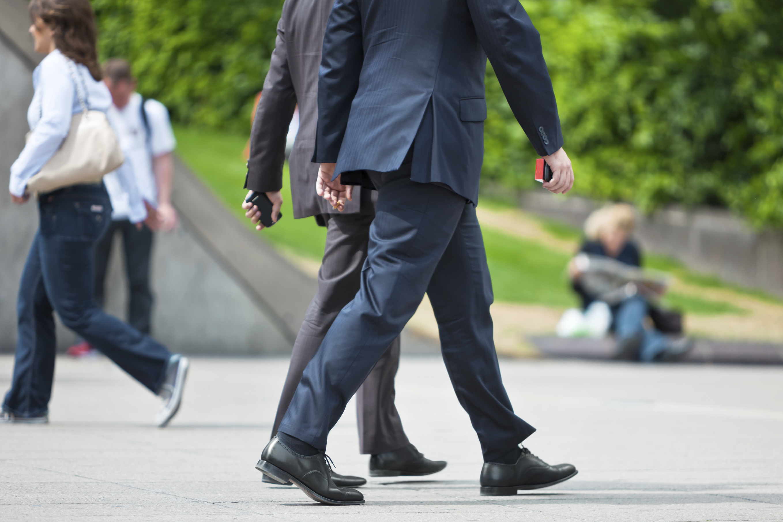 People walking